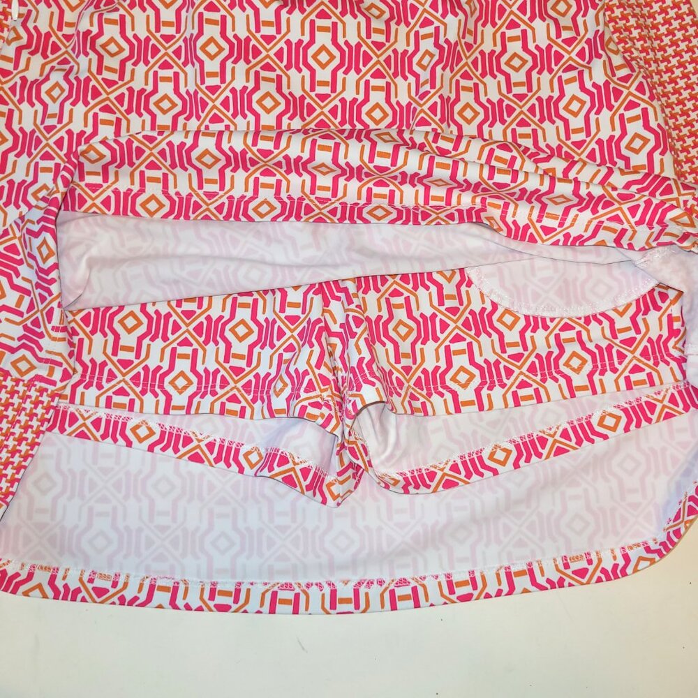 J. McLaughlin Palm Spring Catalina Cloth Skort in Mini Geo Glass - Picture 7 of 9